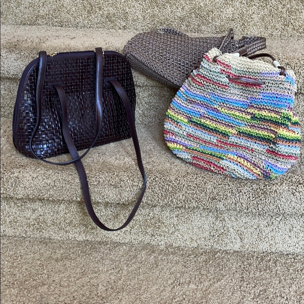 Bundle - Klein leather, & 2 vintage bags, like new